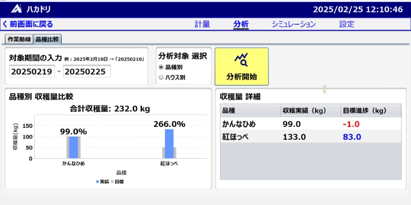 データを自動集計・グラフ化